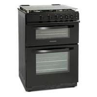 Montpellier MDG600LK 60cm Gas Cooker in Black Double Oven FSD
