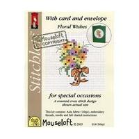 Mouseloft Floral Wishes Card Occasions Stitchlets