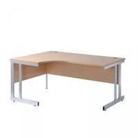 Momento 1600mm LH Ergonomic Desk Walnut