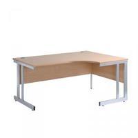 Momento 1600mm RH Ergonomic Desk Beech