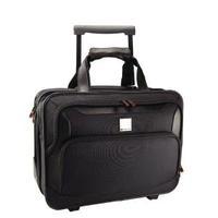 monolith deluxe black nylon wheeled laptop case 2372