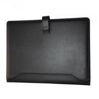 monolith leather look pu conference folder with a4 pad black 2900