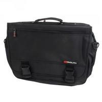 Monolith Expanding Flapover Briefcase Microfibre Material Black 3192