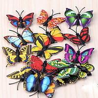 Moss Micro Landscape Ornaments Butterfly Refrigerator Magnet With Iron Absorption Diy Assembling Small Ornaments Crafts