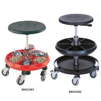 Mobile Workshop Work Stools with parts tray Low Lift 360-475 h