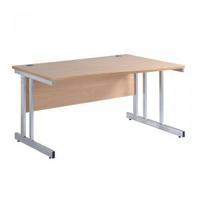 Momento 1400mm RH Wave Desk Beech