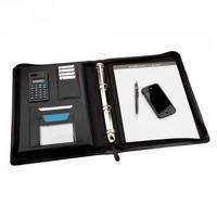 Monolith Meeting Folder Zipped Black 2827