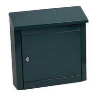 moda green steel post box