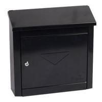 moda black steel post box