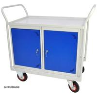 Mobile Maintenance Trolley - MDF Worktop, Double Cupboard 900W