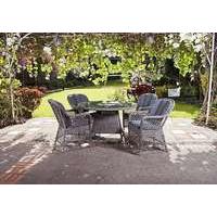 Monte Carlo 4 Seater Round Dining Set
