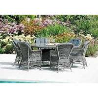 Monte Carlo 6 Seater Round Dining Set