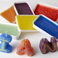 mouldable candle wax purple each