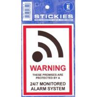 monitored alarm system sticker