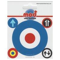 mod vinyl stickers set