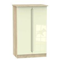 Monte Carlo Cream & Oak Effect Midi Wardrobe