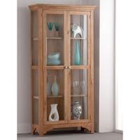 montana oak 2 door display cabinet