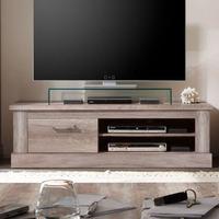 Montreal Wooden TV Stand In Monument Canyon Oak With 1 Drawer