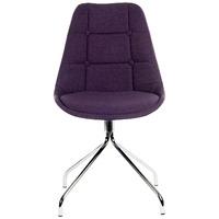 Modern Upholstered Chair Plum