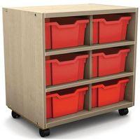 MOBILE 2 COLUMN DEEP TRAY COMPARTMENT UNIT (TRAYS NOT INLCUDED)