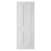 Moulded 4 Panel Woodgrain Internal Door 78in x 24in x 35mm (1981 x 610mm)