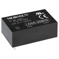 mornsun ld05 20b09 5w single output pcb mount ac module power supp