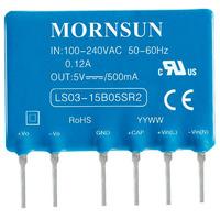 Mornsun LS03-15B05SR2S 3W Single Output PCB Mount SIP AC Module PS...