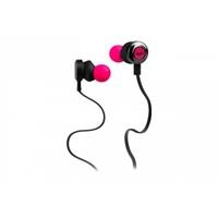 monster clarity hd high performance earbuds neon pink