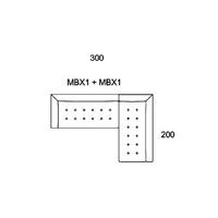 Morellia Modular 4x2 Right Sided Corner Sofa [MBX1+MBX1]