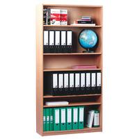 Monarch Open Bookcase with 1 Fixed & 2 Adjustable Shelves Height 1...