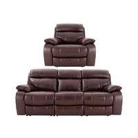 Moreno 3 Seater Leather Power Recliner Sofa & Armchair