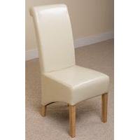 Montana Leather Dining Chair (Ivory)