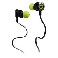 monster clarity hd high performance earbuds neon green