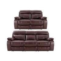 Moreno 3 & 2 Seater Leather Power Recliner Sofas