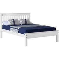 Monaco Low Foot End Bed Frame Double White