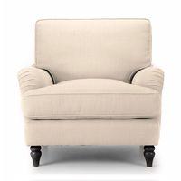 Monza Armchair Cream Wenge