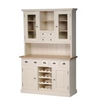 mottisfont painted dresser with built in wine rack white oak wooden