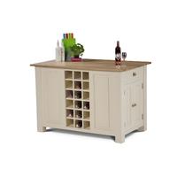 Mottisfont Painted Kitchen Island Unit (Blue, Pine, Metal)