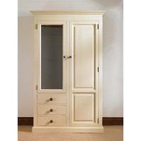 Mottisfont Painted Combination Wardrobe With 3 Drawers 2 Doors (Blue, Metal)
