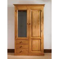 Mottisfont Waxed Combination Wardrobe (Metal)