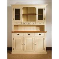 mottisfont painted flour dresser green oak wooden