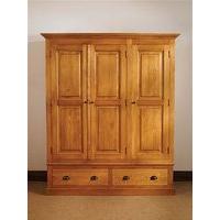 Mottisfont Waxed Triple Wardrobe (Wooden)