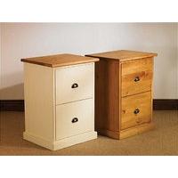 Mottisfont Painted Filing Cabinet (Blue, Oak, Wooden)