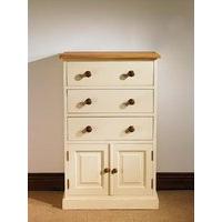 Mottisfont Painted 3 Drawer French Wellington Chest (Blue, Pine, Wooden)