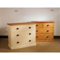 mottisfont waxed 2 over 2 chest of drawers metal