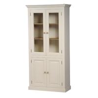 mottisfont painted glazed bookcase blue pine metal