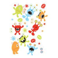 Monsters Glow in the Dark Wall Stickers 27 Pieces