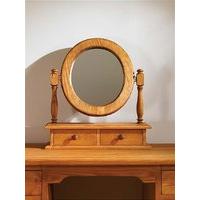 Mottisfont Waxed Dressing Table Mirror Oval (Metal)