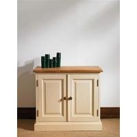 mottisfont painted cupboard with 2 doors green oak wooden