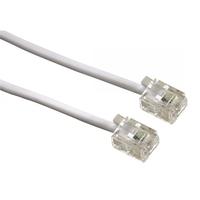 Modular Cable 6p4c plug - 6p4c plug 10m (White)